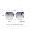 Solglasögon Half Frame Women Pearl Square Fashion Shades UV400 Vintage Ladies Glasses Y2K GAFAS DE SOL HOMBRE