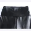 Pants Autumn Winter Soft PU Leather Pant Women Velvet Faux Warm Elastic Skinny Trouser Pencil Legging Plus Size