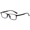 Solglasögon Anti-Blue Light Reading Glasses TR90 HD Presbyopia Eyeglasses Classic Square Frame Women Män Far Sight Optical Eyewear 1.0- 4.0