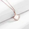 Pendant Necklaces 2022 TKJ S925 Pure Silver Lifetime Necklace Female Style Cold Wind a Shellfish Clavicular Chain Shell Pendant Tanabata Gift