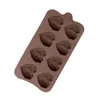Bakning Mögel älskar mögel silikontillbehör Diy Chocolate Candy Molds Fudge Cupcake Decorating Supplies Tools Cake 230809