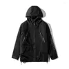 Kurtki męskie Sprężyna taktyczna wodoodporna Windbreaker Ubranie Czarna kurtka ładunkowa Hiphop Streetwear Coats harajuku unisex