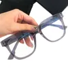 Qua Luxury Concise Square Plank Fullrim Frame Óculos Simples Unissex50-20-145 Itália corte de acetatos para prescrição Óculos de grau Óculos de proteção estojo completo
