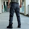 Mens Pants Men Militär Tactical Cargo Army Green Combat Byxor Multi Pockets Grey Uniform Paintball Airsoft Autumn Work Clothing 230809