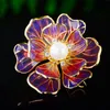 Pins Brooches French Romantic Fashion Enamel Flower Brooch Natural Freshwater Pearl Double Color High Grade Elegant Clothing Pin and 230809