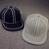 Bollmössor 2023 Ankomstbroderi linje hatt djärva linjer snapback cap blank baseball personlighet platt rist