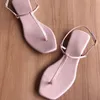 Sandaler Womens Summer Casual Beach Shoes Sandaler Lady T-Strap Thong Flip Flops Mujer tofflor Plus Size 230809