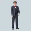 Garnitury Nimble Spring Autumn Formal Boy Suit na wesele imprezę Partyjna Kostium Hurtowa Odzież 3PCSSet Blazer Vest Pants 230809