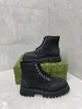 22FW Men's Ankle Boot Lace Up Canvas Round Head Boots Short