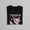 Men's T Shirts Harajuku TShirt Kawaii Axolotl Elegant Polyester Shirt Oversized Men Tee Design Big Sale