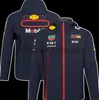 Oracle Red Color Bull Racing 2023 Giacca di squadra F1 Sergio Perez Uniforme Obito di Formula 1 Cappello Moto Jack maschile X0810