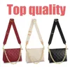 10A lederen designertas Coussin PM Schoudertassen Crossbody Gouden kettingbakken Handtas Portemonneezakje Brede verwijderbare bandjes portemonnees 3 binnenvakken 4