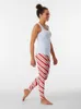 Active Pants Candy Cane Leggings Yoga bär damer för fysiska kvinnliga byxor