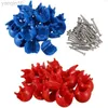 Protezione da roccia 20pcs/set di corda di arrampicata Connettore di plastica NET Plastic Cuckle Accessori di arrampicata rossa Parti di corda di arrampicata blu ABS Filla in arrampicata HKD230810