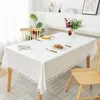 Tischdecke aus Baumwolle und Leinen, reine Farbe, wasserfestes Öl, Einweg-Rechteck_Jes4619