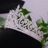 Bijoux de cheveux de mariage zircone brillant princesse couronne reine cristal diadèmes de mariée 230809