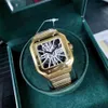 Dropshipping Luxury Mens Watchs Square Skeleton 39 мм.