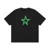 Men's T Shirts Five-Pointed Star Pattern Printed T-Shirt Fashion Short-Sleeved Clothing High-Quality Summer And Women's T-Shirts