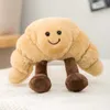 Animali di Peluche Ripieni 16/32 cm Burrito Croissa Pane Tostato Giocattoli di Peluche Bambole di Peluche Adorabili Divano Baguette Alimenti Morbidi per Ragazzi Ragazze Regali di Compleanno