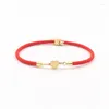 Strand Heart Star Flower Charm Bead Bracelet Women Classic Adjustable Colorful Rope For Jewelry Gift
