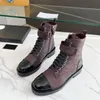 Designer C Highest Quality 2023 New Matsu Thick Sole Waterproof Platform Metal Chain Short Barrel Martin Boots Women's Genuine Leather High Top Shoes