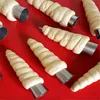 Baking Moulds 510Pcs Conical Tube Cone Roll Spiral Croissants Molds Cream Horn Mould Pastry Mold Cookie Dessert Kitchen Tool 230809