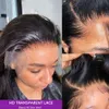 40 pouces os droit 13x6 HD Transparent dentelle frontale perruques cheveux humains brésilien Remy 13x4 dentelle avant perruque 180% pour les femmes