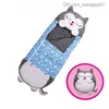 Pajamas Sleep bags for children cartoon sleep bags for children plush doll pillows for boys and girls animal sleep bags for infants 0-12 months old Z230811