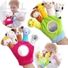 Hot selling schattige babystof baby pluche kinderhandpop sets stof troostend ouder-kind speelgoed