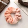 Candy Color Large Intestine Ring Sweet Girls Horsetail Hairbands Rope Headdress Ins Fashion Patchwork Plush Headrope Elastic Rope Loop ZZ