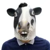 Party Masks Animal Masks Halloween Cow Latex Mask Novelty Costume Party Fancy Dress Masquerade Theater Props Carnival Helmet 230809