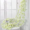 Decorative Flowers 6pcs Artificial Cherry Blossom 135 Flower Head Vine Silk Wall Hanging For Wedding Decoration Rattan Fake Plant Leaf