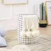 Storage Bags Laundry Basket Cotton Linen Foldable Hamper Waterproof Organizer Bucket Clothes Toys Large Capacity Home