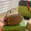 Сумка для сумки роскошные дизайнер бамбук ковша сумки женские кошельки коричневые коричневые шнурки держатель для карт на искренний кожаный плеч