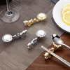 Chopsticks Top Grade Alloy Silver And Gold Color Dragon Shape Chopstick Holder Rest Decoration For Table F20233793