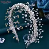 Wedding Hair Jewelry YouLaPan Bridal Headband Shell Flower Hairband for Woman Accessories Head Hoop Bride Headpiece HP543 230809