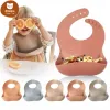 1pc Silicone Bibs For Kids Newborn Baby Feeding Tableware Waterproff Baby Bibs For Toddler Breakfast Feedings CY07 geZZ