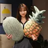 Animales de peluche de 40-55cm, simulación de frutas, juguete de peluche, Mango, piña y fresa, Durian, melón, decoración del hogar