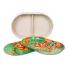 Mini biodegradable Storage Box Rolling Tray with Metal Magnetic Lid 3 in 1 Airtight Lid to Avoid Moisture