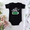 Familie bijpassende outfits Mama Baby bijpassende shirts Lage batterij en opgeladen batterij Tees Grappige bijpassende familie shirts Mama en ik outfits