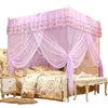 Princess 4 Corners Post Bed Canopy Mosquito Net Bedroom Mosquito Netting Bed Curtain Canopy Netting225s