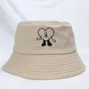 Szerokie brzegowe czapki wiadra czapki wiadra czapka un verano sin ti rybak hatów kobieta letnie składane haftowane czapkę słoneczną bawełnę mężczyznę plażowe czapki hkd230810