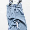 Familienpassende Outfits Familie Look passende Outfits Denim Overalls Mutter Kinder Hosen lässig Mama -Tochter Matching Outfits Gießen Enfants