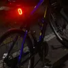 Cykelbelysning 1 ~ 6 st meilan Ny x6 smart cykel Taillight USB uppladdningsbar cykel bakre laserlampor cykel ledde broms upptäckt baklampa hkd230810