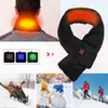 Bandanas podgrzewany szalik z podkładką ogrzewania szyi Elektryczne USB Zima cieplejsza temperatura regulowana dla kobiet mężczyzn