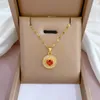قلادة قلادة من الفولاذ المقاوم للصدأ الذهب لون الزركون قلادة سلسلة قلب للنساء الحزب الأزياء الهدية المجوهرات