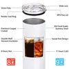 USA/CA 5 Days Delivery 20oz Tumbler Stainless Steel Double Wall Straight Sublimation Blank with Lid 4.23