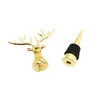 Alloy Red Wine Stopper Christmas Deer Head Wine bottle Stopper