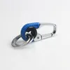 Keychains Creative Car rostfritt stål Keychain Key Holder Keyring Men Fashion Chain Camping Climbing Metal Ring