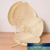 High-end Peach Shaped Bamboo Fan Creative Hand Summer Cooling Wooden Handmade Decorative Woven Party Diy Weddin Fans China Supplies